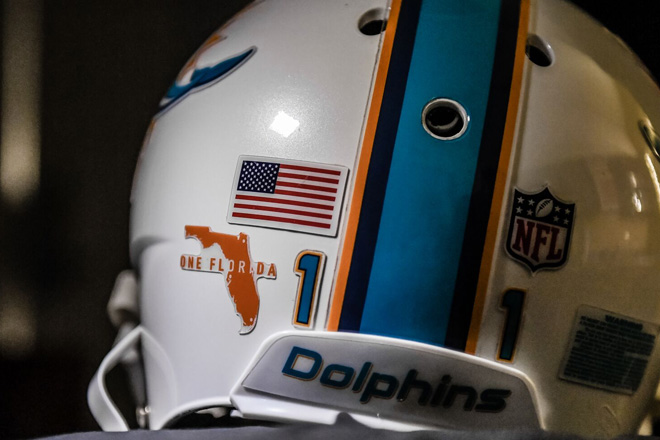 Helmet with One Florida decal